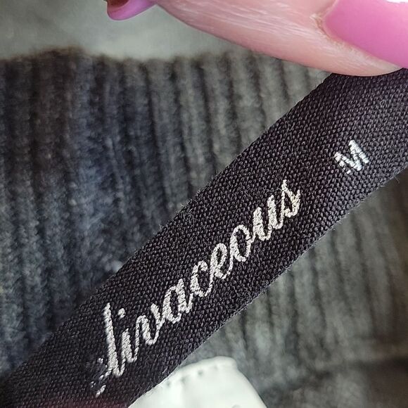 OLIVACEOUS Gray Modal Blend Knit Joggers Size Medium - Picture 5 of 7